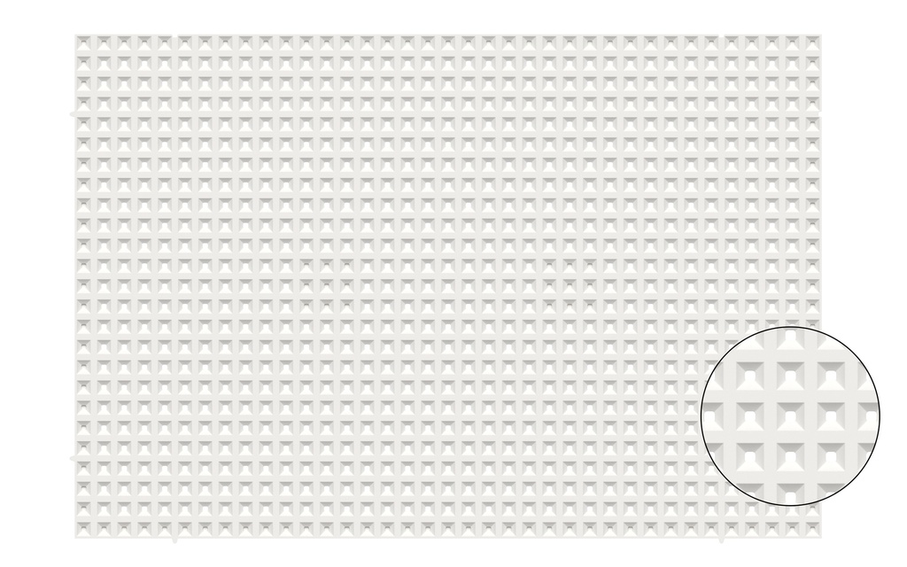 PLAQUE PERFOREE CRATERE