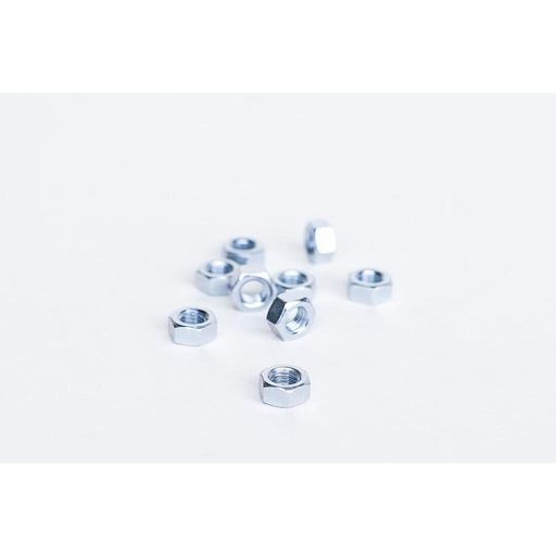 [ECR0004] ECROUS ZINGUES DIAM. 12 mm BOITE DE 100 PCES